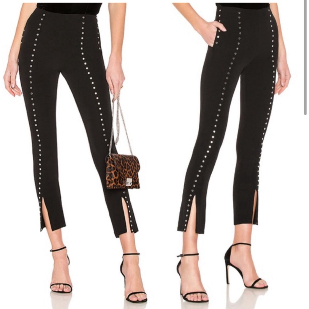 X by NBD Fuego Cigarette Studded Black Pants XXS